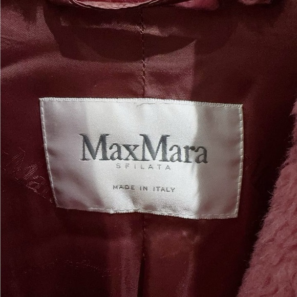 🚩steal Authentic MaxMara Pink Teddy Jacket - Picture 3 of 6
